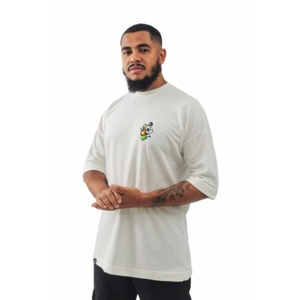 Camiseta Oversized Muruna Resiliência — Off White - Imagem 3